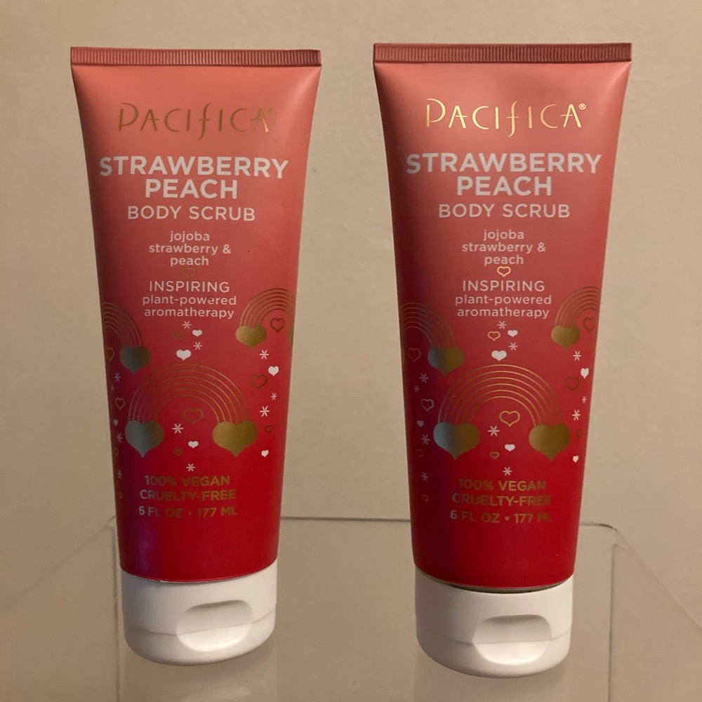 Pacifica Strawberry Peach Body Scrub Jojoba Strawberry Peach